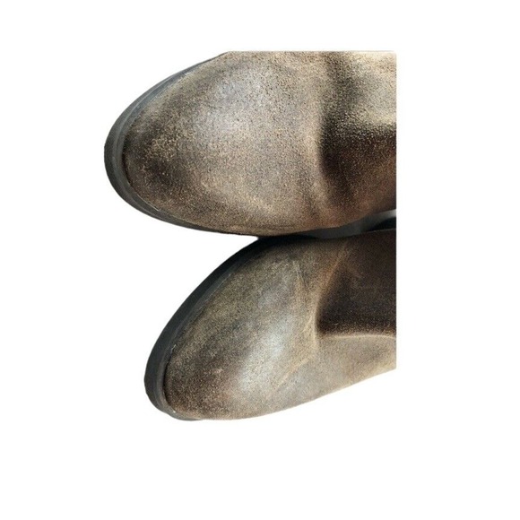 Steve Madden Paiva Brown Leather Western Wear Almond Toe Zip Boots Size 8.5 - Picture 6 of 9